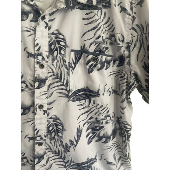 Akrux Mens Multicolor Laefy Print Button Up Short Sleeve Shirt Size xl - Picture 9 of 10